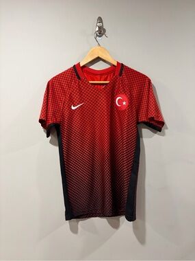 Nike Turkey National Team 2012/13 Home Soccer Jersey – Red/Black Dri-FIT XS